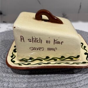 Vintage torquay motto ware cheese dish